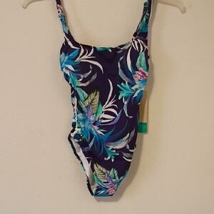 Profile By Gottex Blue and Purple One Piece Swimsuit Size 8